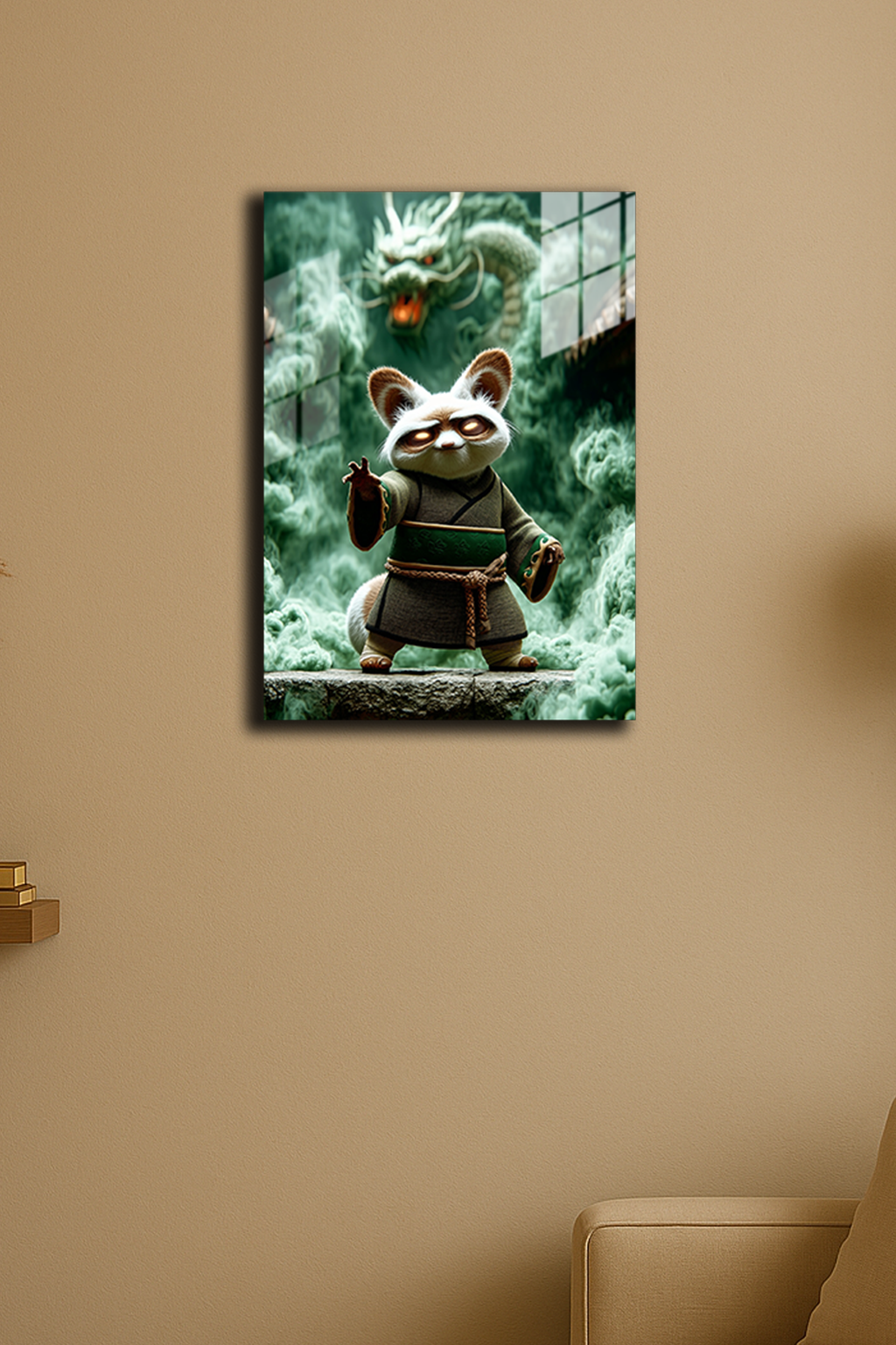 "Usta Şifu Kung Fu Panda" Baskılı Metal Poster (Premium Kalite)