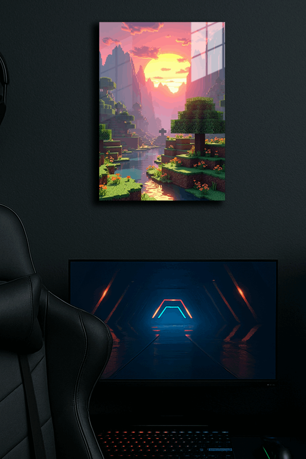 "Minecraft" Baskılı Metal Poster (Premium Kalite)