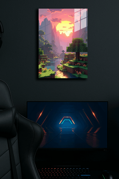 "Minecraft" Baskılı Metal Poster (Premium Kalite)