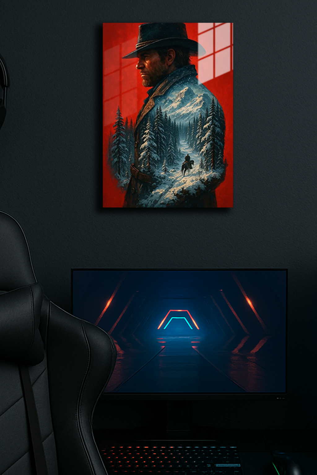 "Arthur Morgan RDR 2" Baskılı Metal Poster 2 (Premium Kalite)