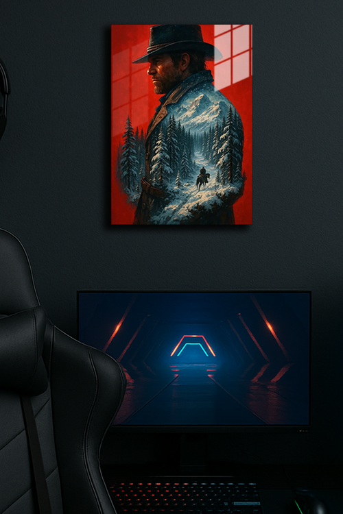 "Arthur Morgan RDR 2" Baskılı Metal Poster 2 (Premium Kalite)