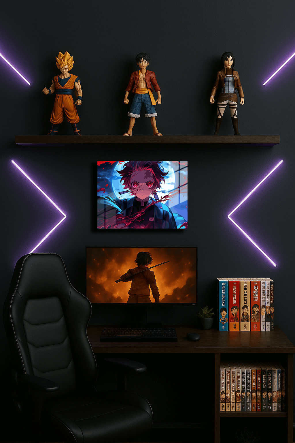 "Tanjiro Kamado Demon Slayer" Baskılı Metal Poster 3 (Premium Kalite)