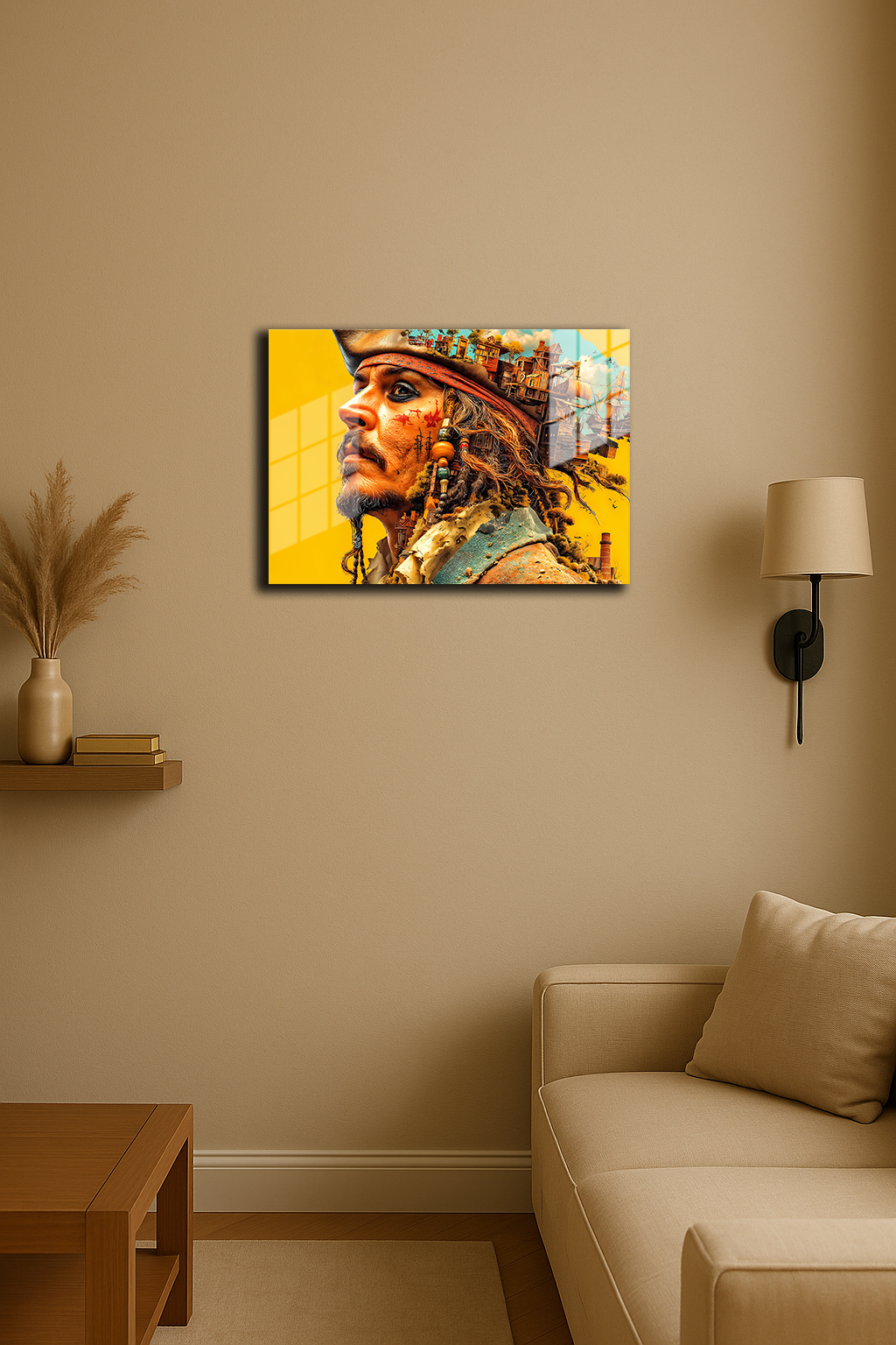 "Karayip Korsanları Jack Sparrow" Baskılı Metal Poster  (Premium Kalite)