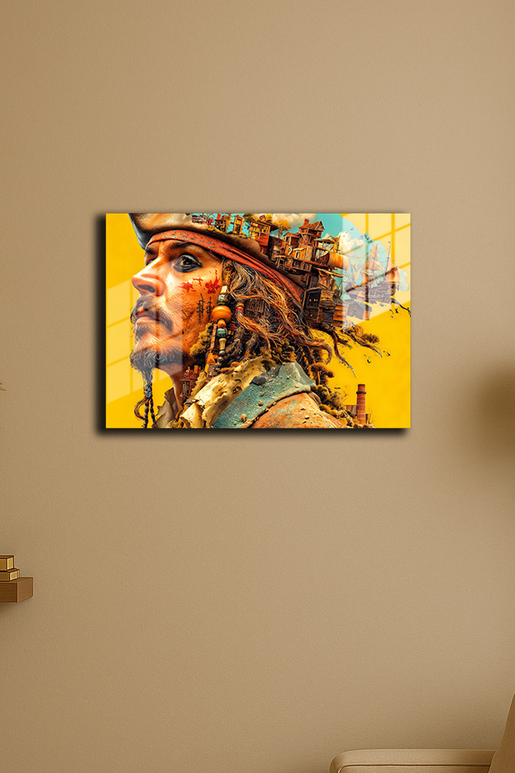 "Karayip Korsanları Jack Sparrow" Baskılı Metal Poster  (Premium Kalite)