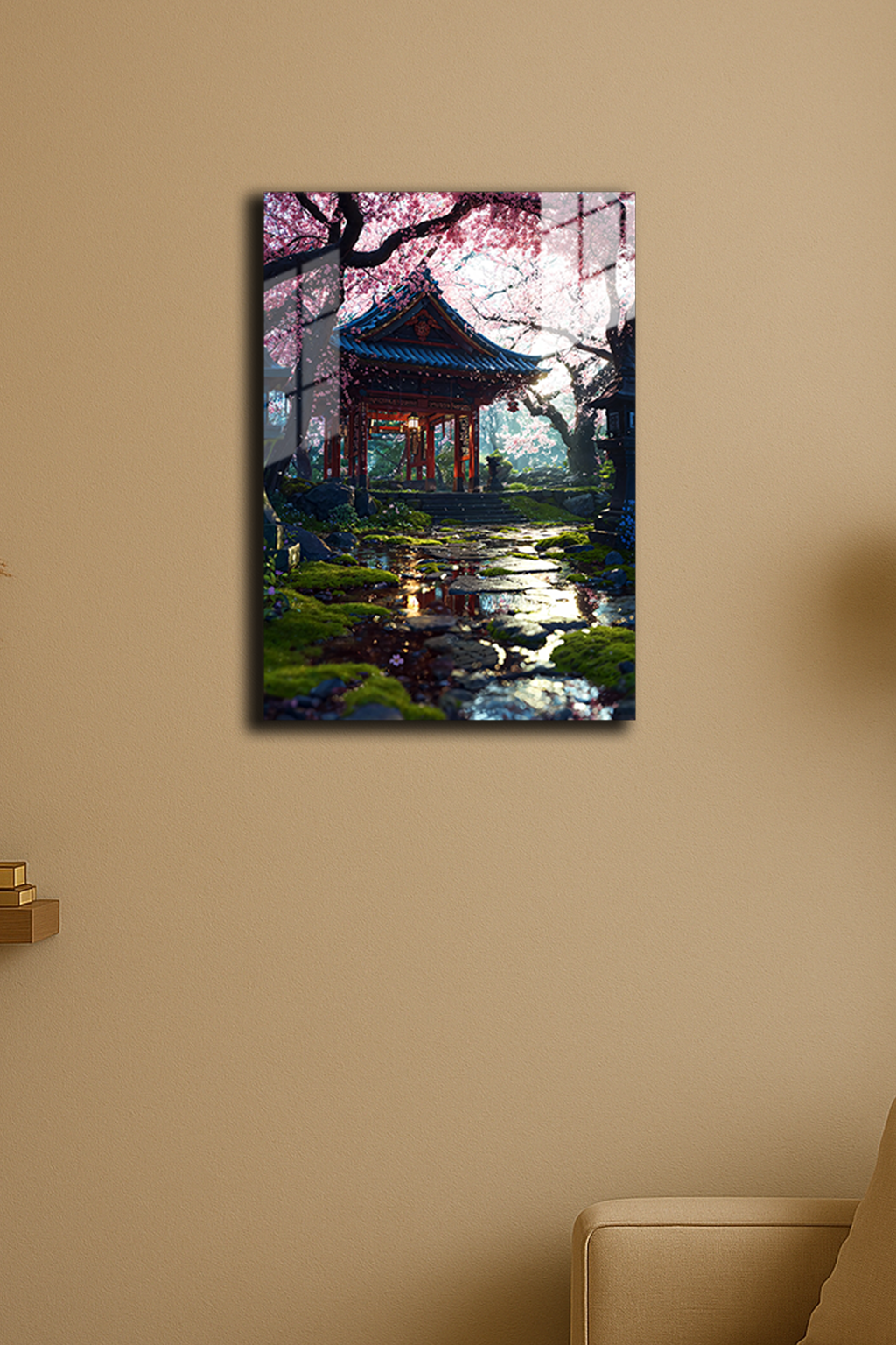 "Japon Tapınağı" Baskılı Metal Poster (Premium Kalite)