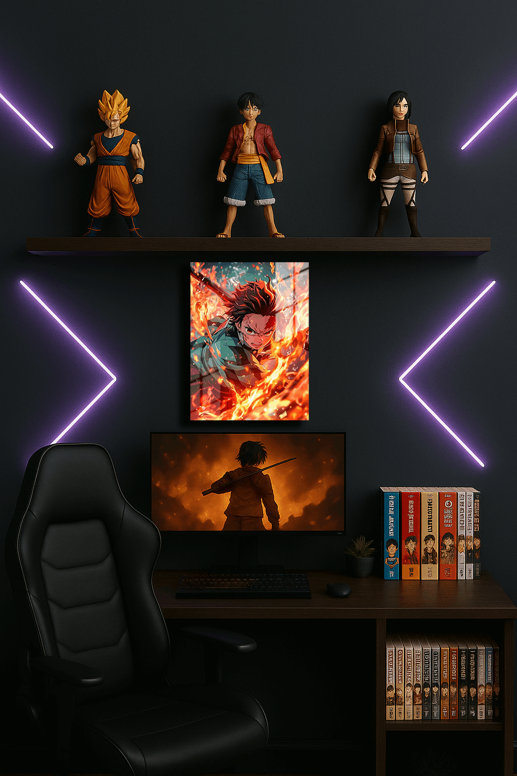 "Tanjiro Kamado Demon Slayer" Baskılı Metal Poster 2 (Premium Kalite)