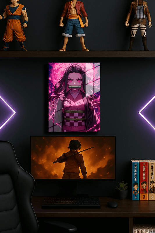 "Nezuko Demon Slayer" Baskılı Metal Poster (Premium Kalite)