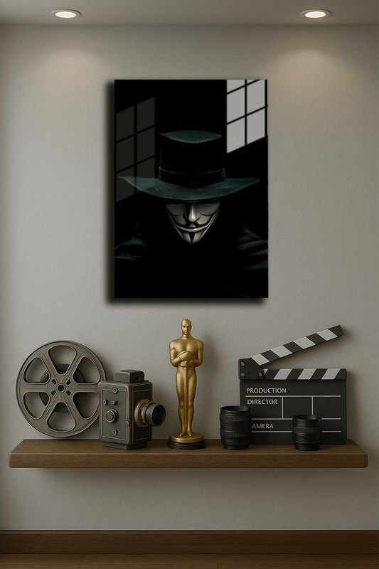 "V For Vendetta" Baskılı Metal Poster (Premium Kalite)