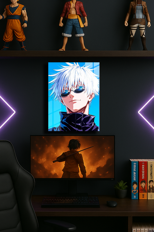 "Gojo Satoru Jujutsu Kaisen" Baskılı Metal Poster 3 (Premium Kalite)